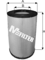 как выглядит m-filter фильтр воздушный a542 на фото