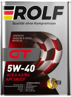как выглядит масло моторное rolf gt 5w40 sn/cf 4л на фото