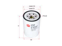 как выглядит sakura фильтр масляный c1317 на фото