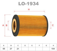 как выглядит фильтр масляный lynxauto lo-1934 на фото