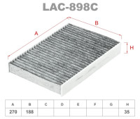 как выглядит фильтр салонный lynxauto lac-898c на фото