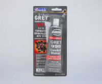 как выглядит герметик прокладка abro masters силиконовый серый 85г блистер 9abre на фото