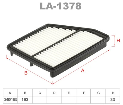 как выглядит фильтр воздушный lynxauto la-1378 на фото